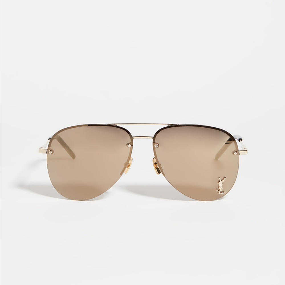 Saint Laurent
Classic 11 Monochromatic Aviator Sunglasses